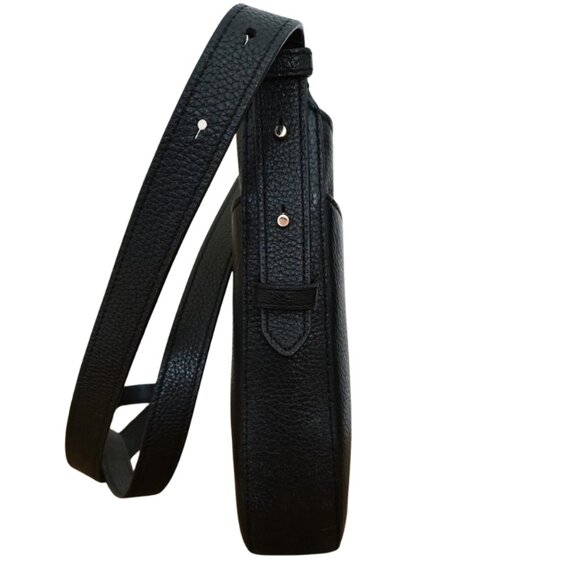 Kate Spade New York Black Leather Crossbody Bag – Silver Tone Hardware - Picture 3 of 5